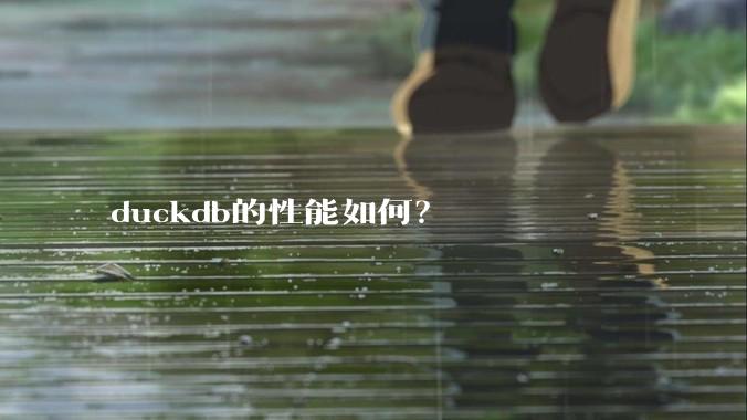 duckdb的性能如何？