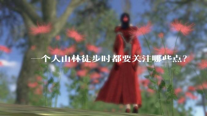 一个人山林徒步时都要关注哪些点？